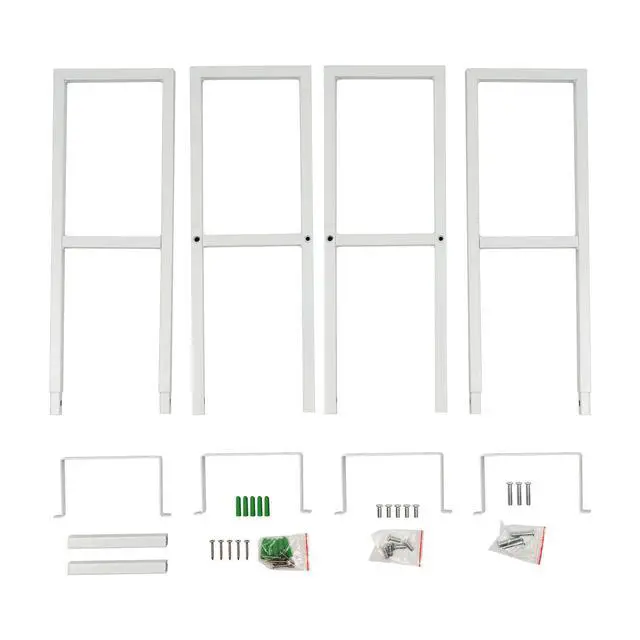 Alt view image 6 of 7 - 2 Pcs CD DVD Storage Shelf, 34 Inch Wall Mount Media Shelf | Metal CD Storage Rack with 4 Compartments, Video Game Organizer Wall Mount for Living Room, Load 22.04lbs(White)