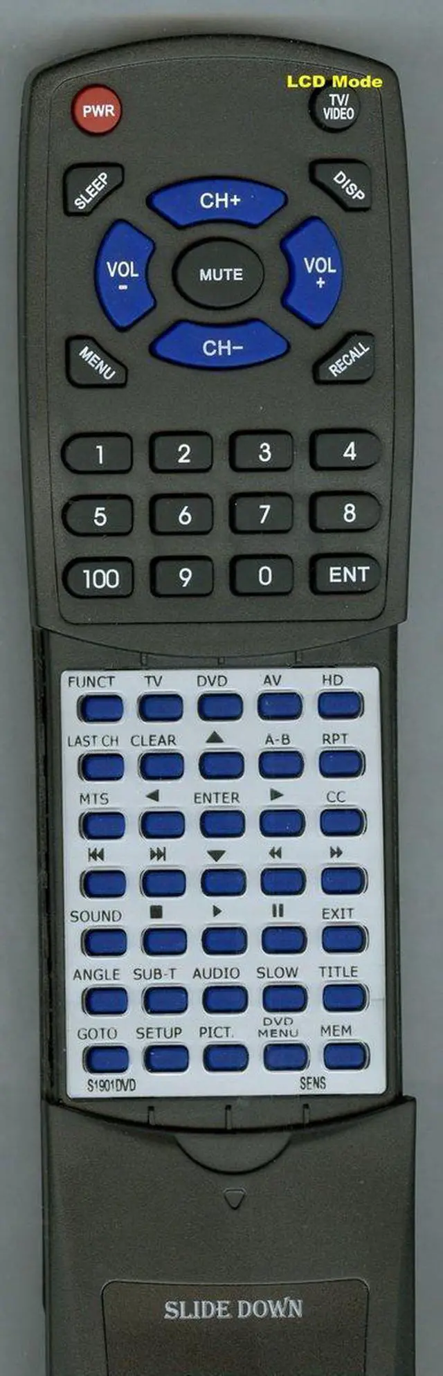 Main image of Replacement Remote Control for SENS S1901DVD, S2201DVD