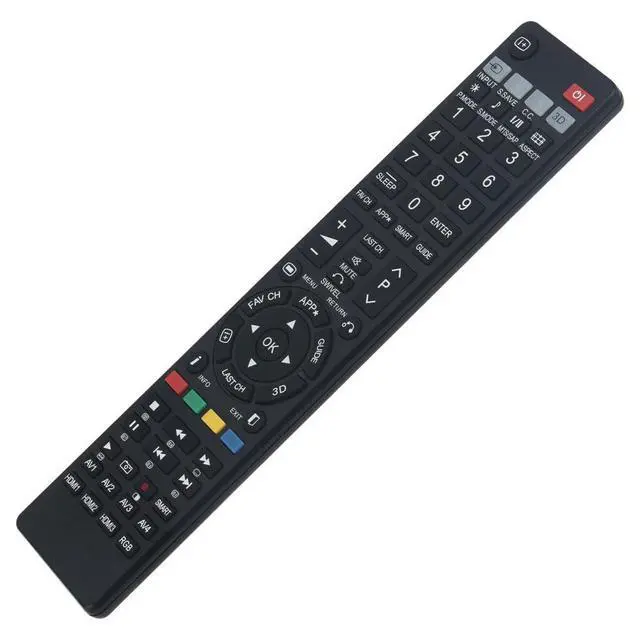 Alt view image 2 of 5 - Replacement TV Remote Control for Hitachi TV | Use in Living Rooms or Rooms, No programming or pairing needed, Replace Remote Compatible Models P42A202