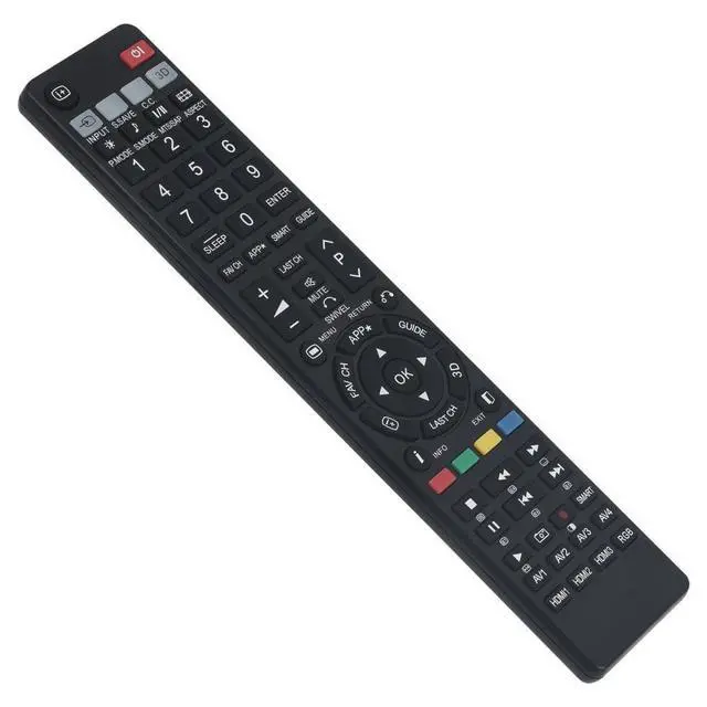 Alt view image 3 of 5 - Replacement TV Remote Control for Hitachi TV | Use in Living Rooms or Rooms, No programming or pairing needed, Replace Remote Compatible Models P42A202