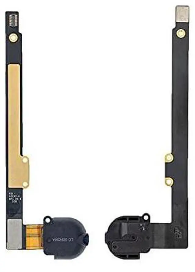 Main image of Replacement for iPad 7 A2200 A2198/iPad 8 A2428 A2429 Headphone Jack Audio Jack Flex Cable Ribbon Cellular Version USA (Black)