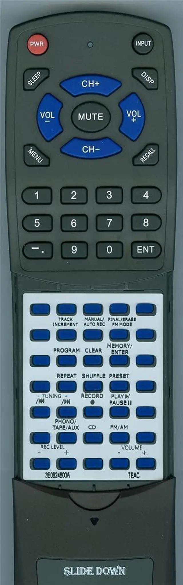 Main image of Replacement Remote for Teac RC-1258, GF-550