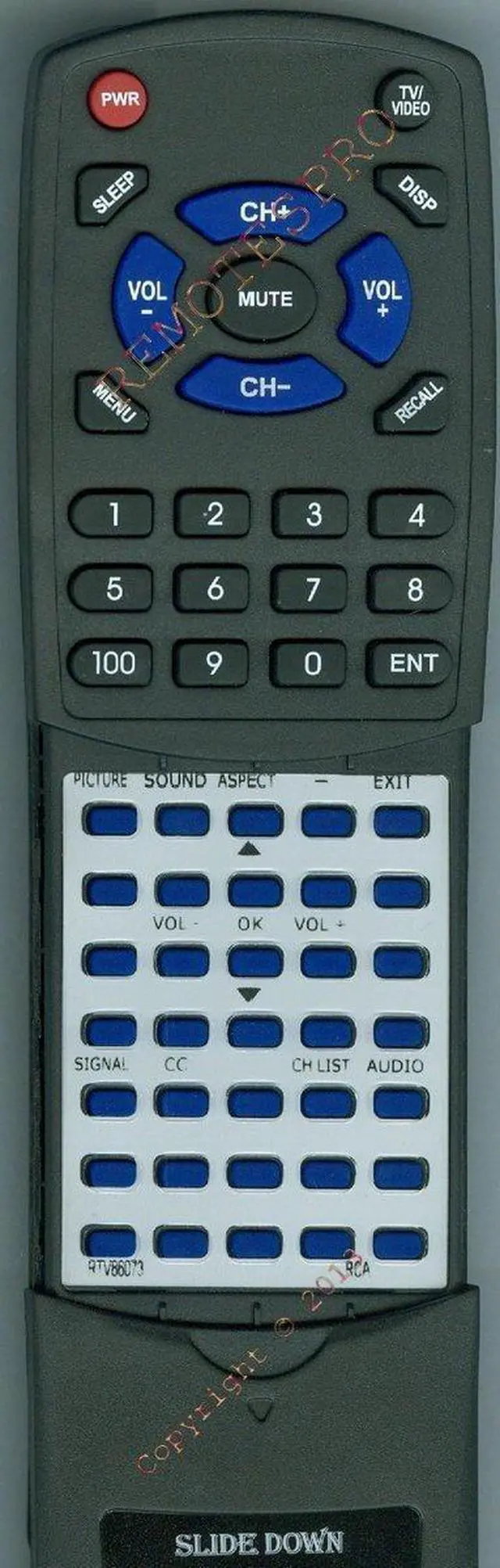 Main image of Replacement Remote Control for RCA RTV86073