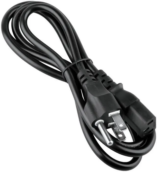 Alt view image 4 of 4 - 5ft AC Power Cord Cable Compatible with Samsung 27" M5 TV Smart Monitor S27AM500NN