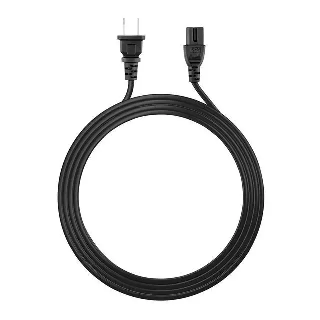 Alt view image 2 of 4 - 6ft AC Power Cord Cable Compatible with Insignia NS24DF310NA19 NS-32D201NA14 2-Prong Wire