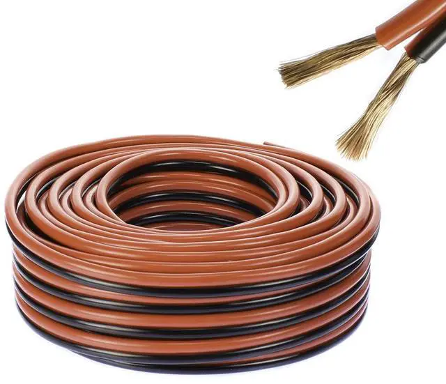 Main image of 50 Ft 10 Gauge Speaker Wire Cable Car Home Audio AWG 50' Black & Red Zip Wire