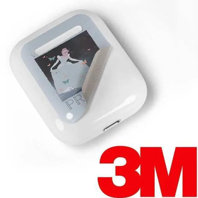 Alt view image 3 of 4 - Decal Audio Skin Compatible with Apple AirPods - Officially Licensed Disney Cinderella Will I Meet My Prince Design