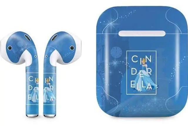 Main image of Decal Audio Skin Compatible with Apple AirPods - Officially Licensed Disney Princess Magical Cinderella Design