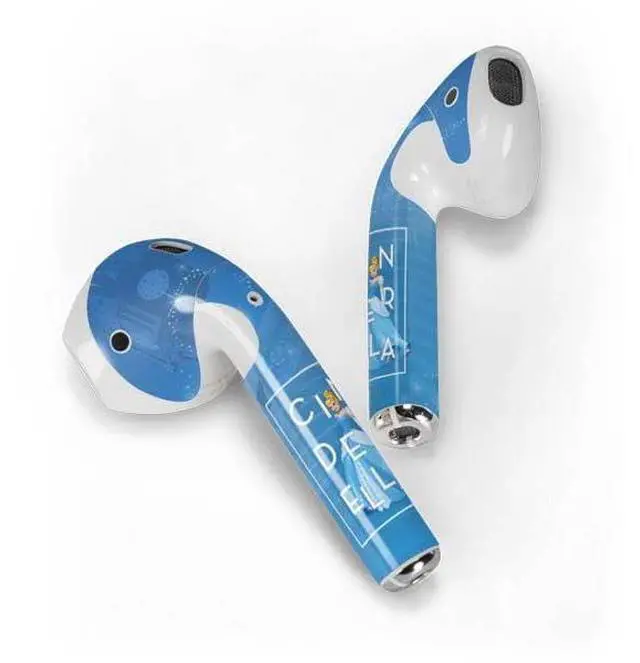 Alt view image 2 of 4 - Decal Audio Skin Compatible with Apple AirPods - Officially Licensed Disney Princess Magical Cinderella Design
