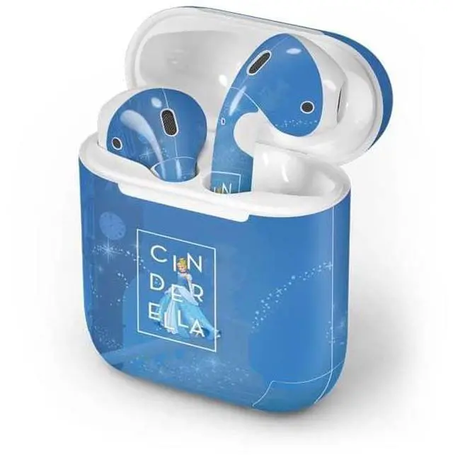 Alt view image 4 of 4 - Decal Audio Skin Compatible with Apple AirPods - Officially Licensed Disney Princess Magical Cinderella Design