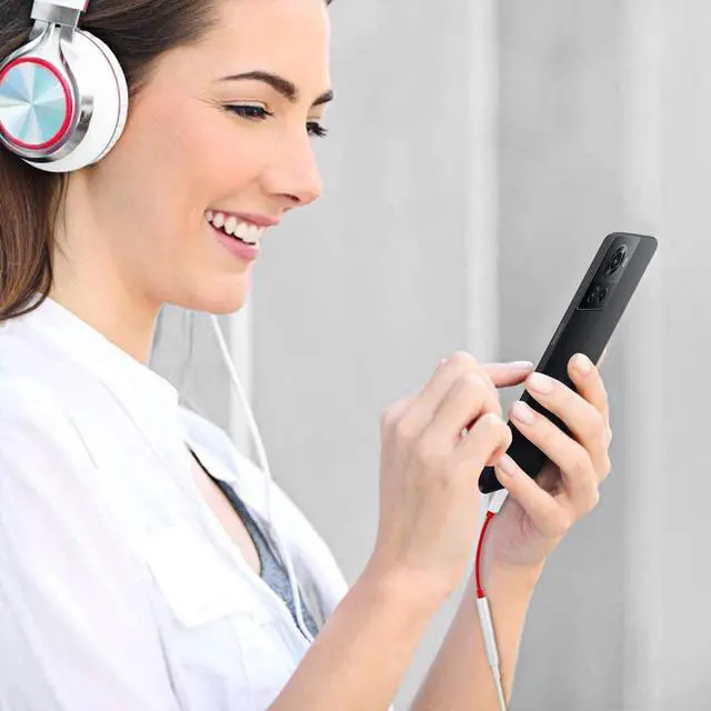 Alt view image 6 of 7 - Headphone Audio Jack USB C Earphone Adapter Compatible with Samsung Galaxy S22 Ultra Plus - Port Converter 3.5mm Female to USB C Male Adaptor Mic Support