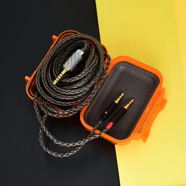 Alt view image 2 of 6 - Replacement Cable Compatible HE4XX HE-400i Headphones 3.5mm / 6.35mm to Dual 3.5mm Jack Male Cord for hifiman Ananda sundara he1000se he6se he400 z7m2 (3m(9.85ft))