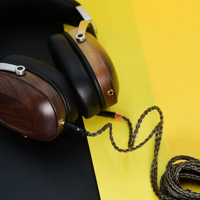 Alt view image 6 of 6 - Replacement Cable Compatible HE4XX HE-400i Headphones 3.5mm / 6.35mm to Dual 3.5mm Jack Male Cord for hifiman Ananda sundara he1000se he6se he400 z7m2 (3m(9.85ft))
