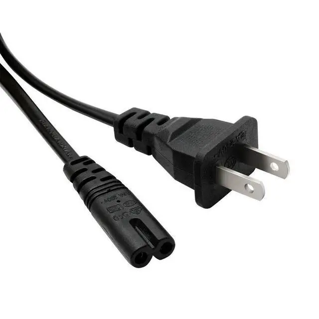 Alt view image 2 of 4 - Replacement US 2Prong AC Power Cord Cable for TCL 43S551G 43", 50S551G 50", 55S551G 55", 65S551G 65", 75S551G 75" 4K UHD HDR LED Smart TV