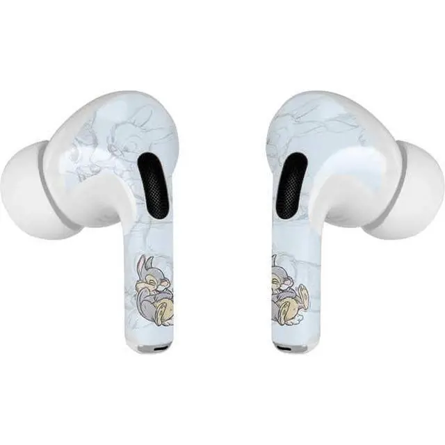 Alt view image 3 of 4 - Decal Audio Skin Compatible with AirPods Pro 2nd Gen - Officially Licensed Disney Bambi Thumper Sketched Portrait Design