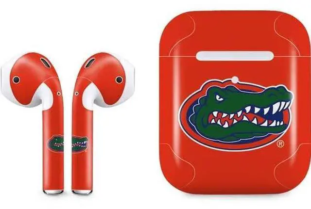 Main image of Decal Audio Skin Compatible with Apple AirPods 2 - Officially Licensed University of Florida Gators Mascot Logo Design
