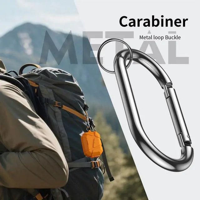 Alt view image 7 of 7 - Meteorite Series Bundle for Apple Airpods Pro 3 Case - Forest Green | Rugged Cover with Phone Stand, Includes Lanyard Strap, Carabiner Clip and Cleaning Tool, For A3063, A3064, A3065