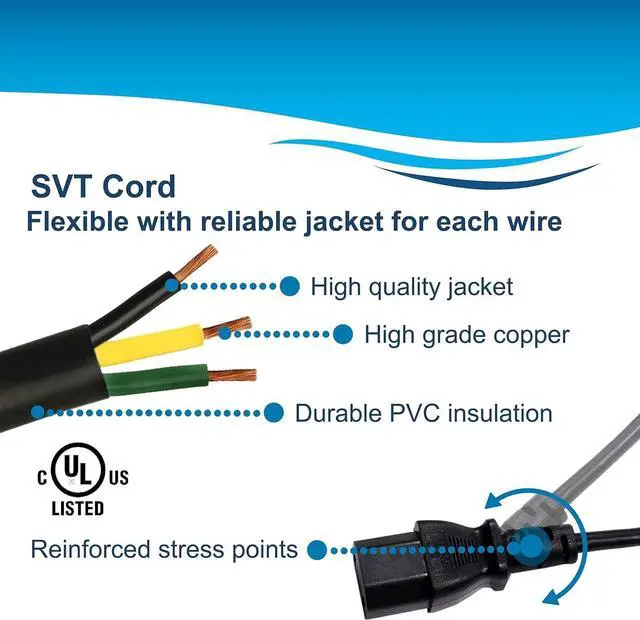 Alt view image 5 of 7 - AC Power Cord Compatible with Starbucks Sirena, Spidem Divina, Gaggia Baby, Classic Coffee Espresso Cappuccino Maker Machine Mains Cable