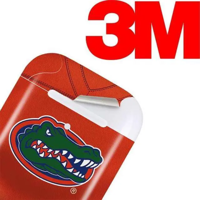 Alt view image 3 of 4 - Decal Audio Skin Compatible with Apple AirPods 2 - Officially Licensed University of Florida Orange Jersey Design