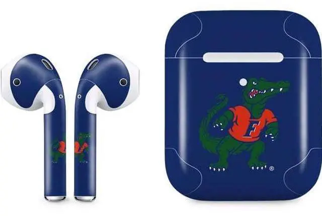 Main image of Decal Audio Skin Compatible with Apple AirPods 2 - Officially Licensed University of Florida Gators Mascot Design