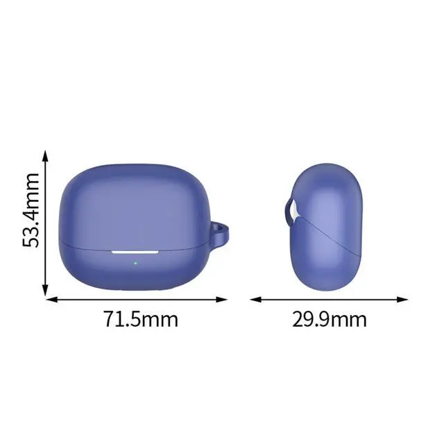 Alt view image 3 of 4 - Slim Fit Fashion Silicone Case Cover Accessories Case for Xiaomi Buds 5 Pro with Keychain-Color#3
