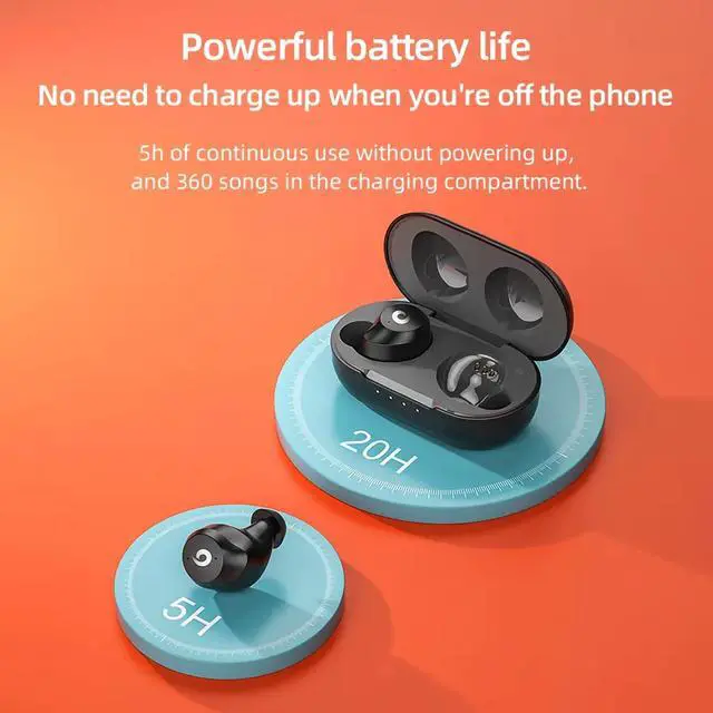 Alt view image 3 of 7 - Hi-Fi Bluetooth Earbuds Compatible with Motorola Moto G Power (2025) with IPX7 & 10W Wireless Charging Case/Extended Charging Pack for 24h Use of in Ear Headphones