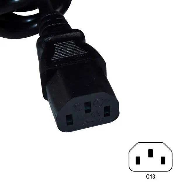 Alt view image 2 of 7 - 10ft AC Power Cord Compatible with Panasonic TC-58PS14 TC-P42C1 TC-P42G10 TC-P42G15 TC-P42S1 TC-P42U1 TC58PS14 TCP42C1 TCP42G10 TCP42G15 TCP42S1 HDTV TV LCD LED Plasma DLP Mains Cable, UL Listed