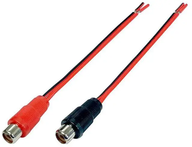 Main image of Speaker Wire To RCA Adaptor For High-Level Signal Connection To Amp