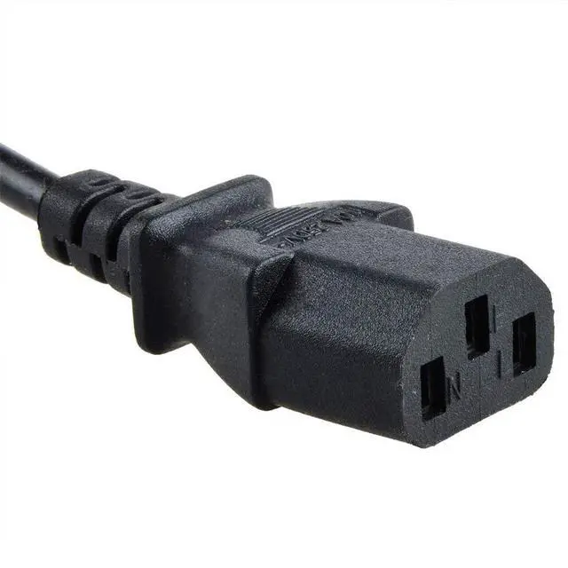 Alt view image 4 of 4 - 5ft AC Power Cord Cable Compatible with HP EliteDisplay E221 Desktop Computer Monitor