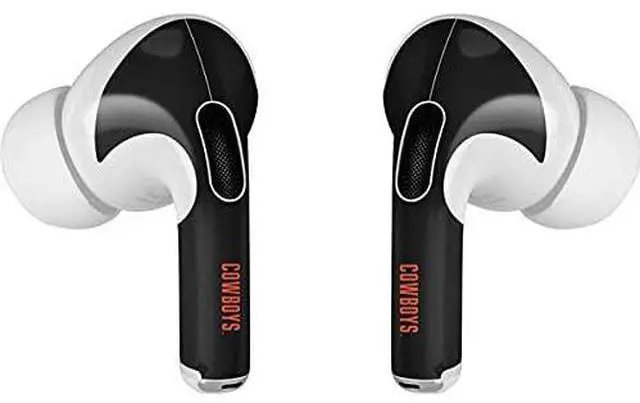 Alt view image 3 of 4 - Decal Audio Skin Compatible with Apple AirPods Pro - Officially Licensed Oklahoma State University OSU Ride Em Cowboy Design