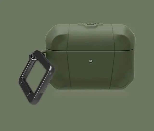 Main image of Spectrum R Airpods Pro/Pro 2 Slim Hybrid Protective Case with Sound Ports, Anti-Yellowing, Shockproof Protection - Olive Green