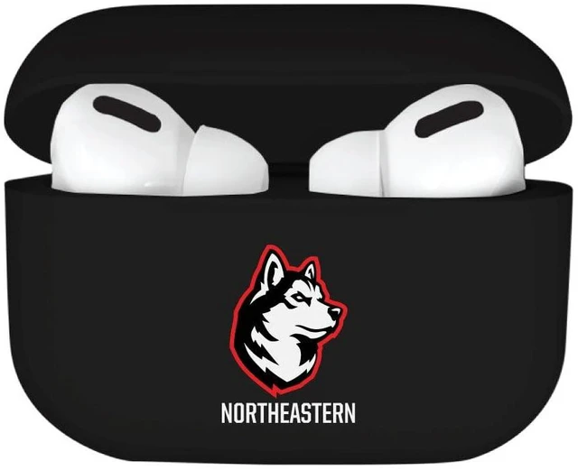 Alt view image 3 of 5 - AirPods Case, Northeastern University AirPods/White (TPU)