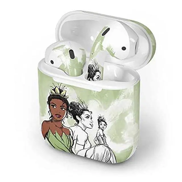 Alt view image 4 of 4 - Decal Audio Skin Compatible with Apple AirPods 2 - Officially Licensed Disney Princess Tiana Sketch Design
