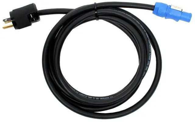 Main image of PC14-AM-10 Neutrik PowerCon to Edison Male Power Cable, 10' ft | Made in the USA