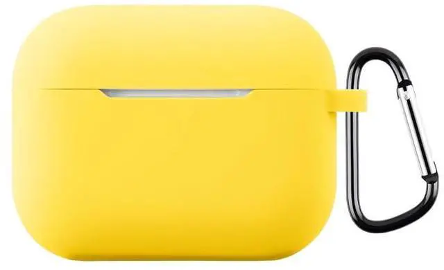 Main image of Soft Silicone Colorful Protective Headphone Cover Accessories Case for AirPods Pro 3 with Keychain for Women Men-Color#8