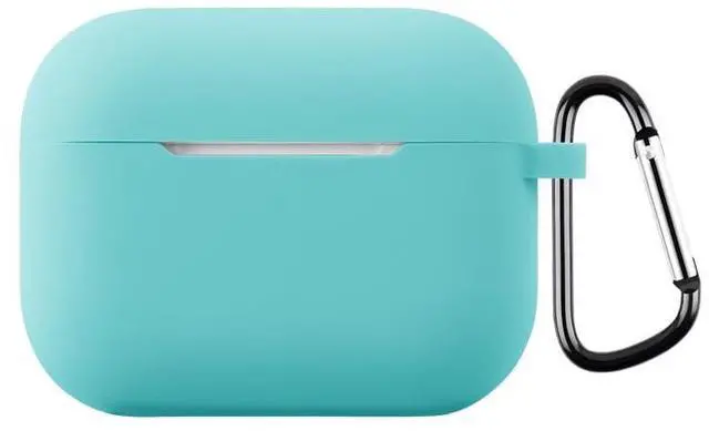 Main image of Soft Silicone Colorful Protective Headphone Cover Accessories Case for AirPods Pro 3 with Keychain for Women Men-Color#3
