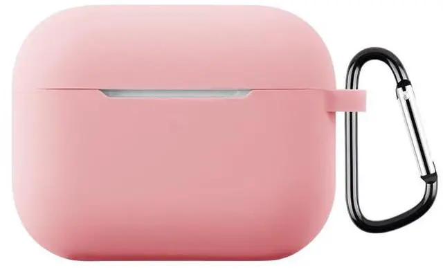 Main image of Soft Silicone Colorful Protective Headphone Cover Accessories Case for AirPods Pro 3 with Keychain for Women Men-Color#5