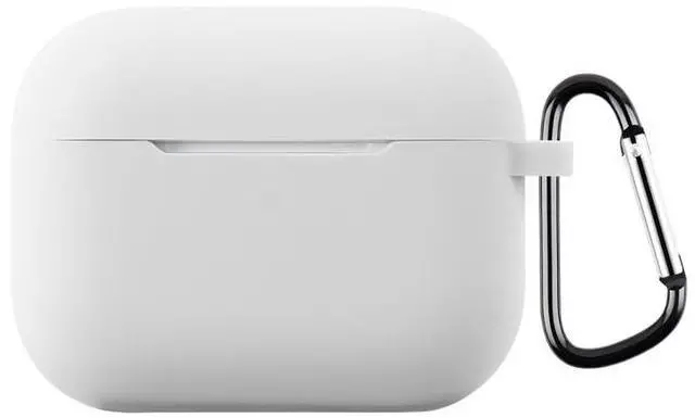 Main image of Soft Silicone Colorful Protective Headphone Cover Accessories Case for AirPods Pro 3 with Keychain for Women Men-Color#2