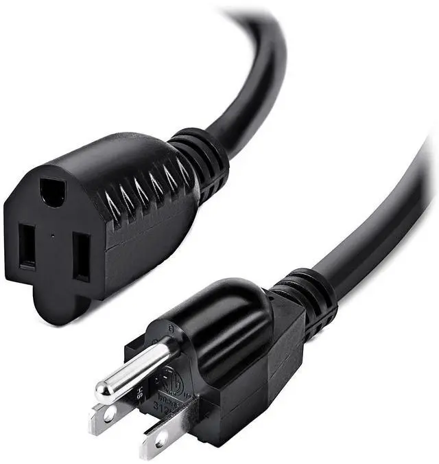 Main image of 10ft Premium UL Listed CSA Approved Power Extension Cord - Extends your existing power cord or power surge strips for another 10 ft