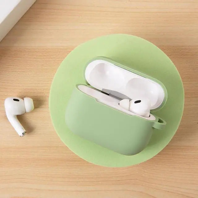 Alt view image 4 of 7 - Soft Silicone Multicolor Protective Headphone Cover Accessories Case for AirPods Pro 3 with Keychain for Women Men-Color#3