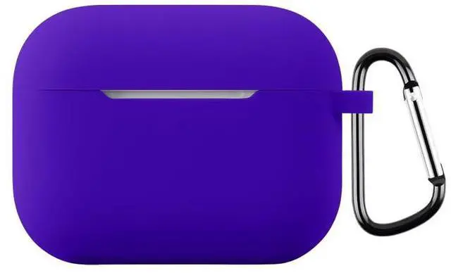 Main image of Soft Silicone Colorful Protective Headphone Cover Accessories Case for AirPods Pro 3 with Keychain for Women Men-Color#1