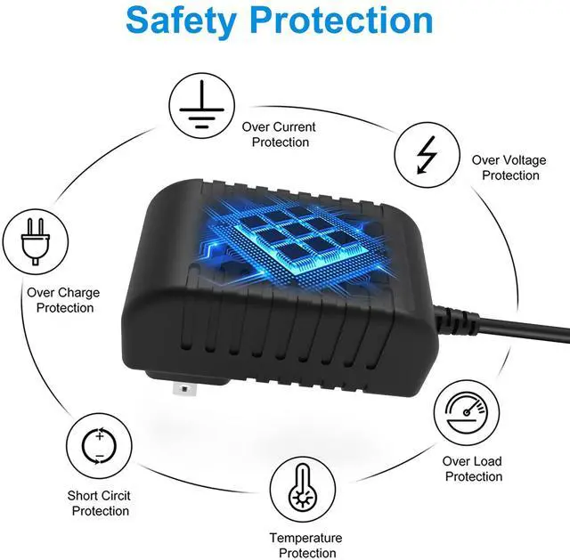 Alt view image 3 of 5 - AC Adapter Compatible with iHome iPL8 iPL8B IPL8BC iPL8BN IPL10 iPL10BC Clock Radio Power
