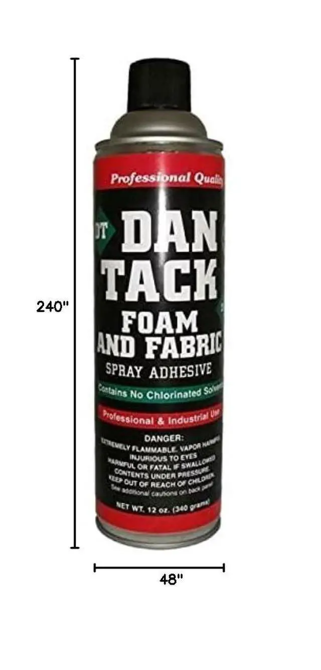 Alt view image 4 of 4 - Absolute C20YGR 20-Feet Long by 4 Feet Wide, 80 Square Feet Dark Gray (Charcoal) Carpet for Speaker Sub Box Carpet Home, Auto, RV, Boat,Car Trunk Liner + Dantack Foam & Fabric Glue Adhesive Spray
