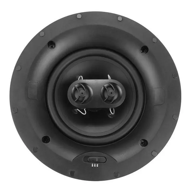 Alt view image 2 of 7 - Saga Elite 6 1/2 2-Way Stereo in-Ceiling Speaker w/Thin Bezel & Magnetic Grille (Each)