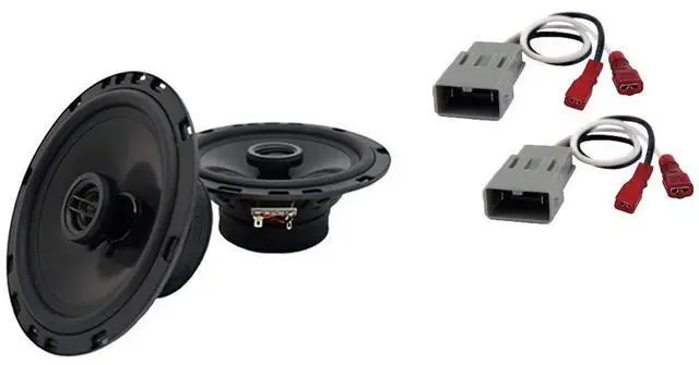 Main image of 6.5" 300W Speakers with Harness Fits Honda Odyssey 1999-2013 | Plug-and-play wiring, direct OEM upgrade, easy DIY install, replacement for car, pair for front or rear doors, 6.5 inch size