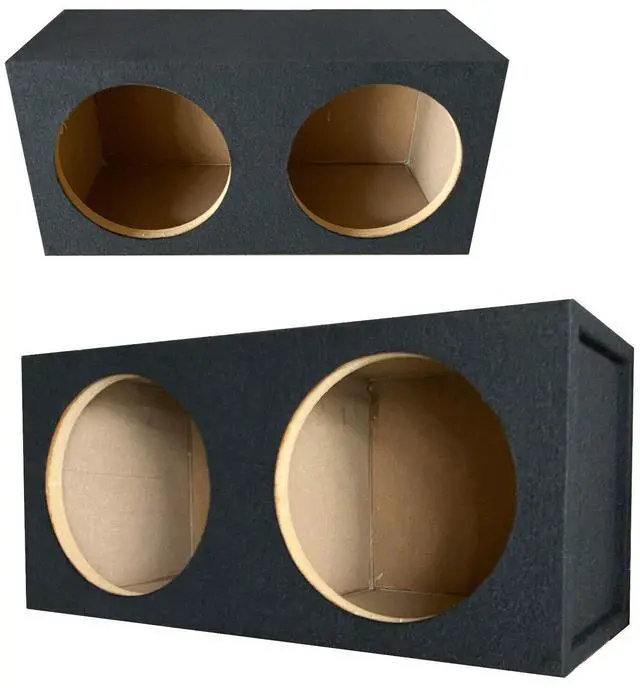 Main image of 1x CA-12DS Pro Dual Seal 12-Inch Subwoofer Enclosure Car Vehicle Audio Speaker Box All Medium-Density Fiberboard Vented Enclosure Carpet Texture Terminal