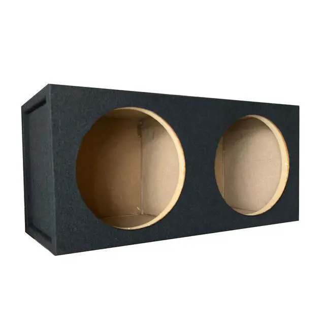 Alt view image 7 of 7 - 1x CA-12DS Pro Dual Seal 12-Inch Subwoofer Enclosure Car Vehicle Audio Speaker Box All Medium-Density Fiberboard Vented Enclosure Carpet Texture Terminal
