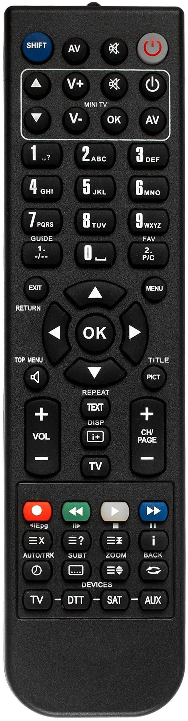 Main image of Replacement Remote for Lumote GT3.0, GT30, 100580 RV Entertainment System Standard v1