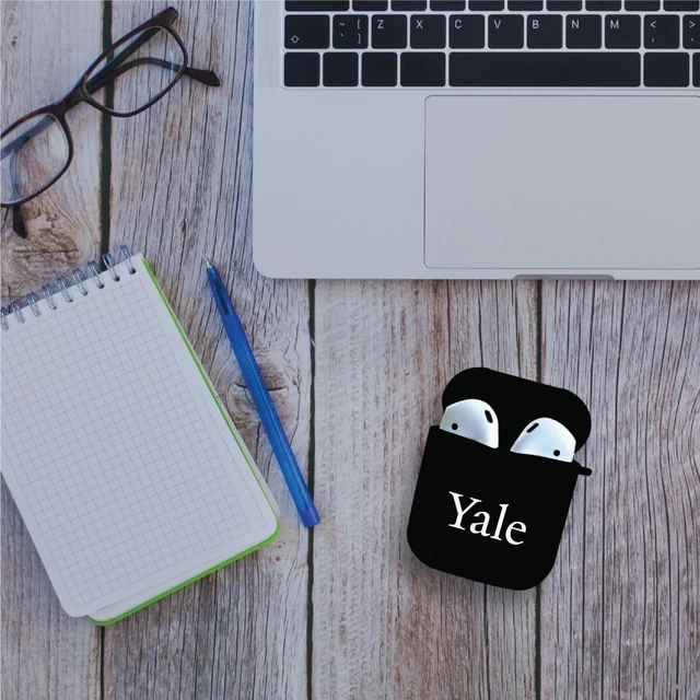 Alt view image 2 of 7 - AirPods Case, Yale University AirPods/White (TPU)
