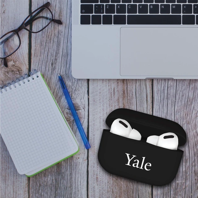 Alt view image 4 of 7 - AirPods Case, Yale University AirPods/White (TPU)